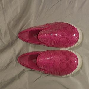 Coach Sequin Slip-Ons